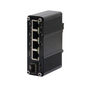 Mini Industrial 3-Port 10/100/1000T + 1-Port 100/1000X SFP PD Switch with PoE