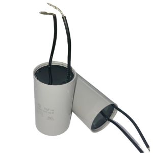 Quality CBB60 250V 18mfd Line Length 60 Water Pump AC Motor Capacitor With Self Healing for sale