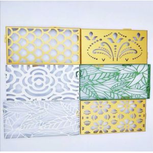 China Contemporary Chic Design Aluminum Veneer With Carved Pattern on sale