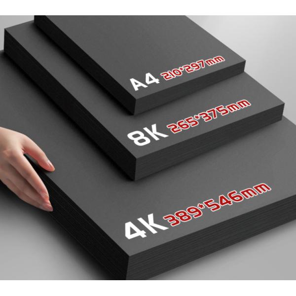 Smoothness 750mm 300g 400g Black Cardstock For Luxury Wine Box
