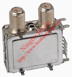 Quality two f connector with shield for sale