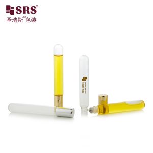 BLP-10ML Round Bottom Empty Transparent Tube Glass Roll On Essential Oil Bottle