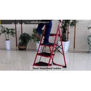 Steel 1.07m 3 Step Telescopic A Frame Step Ladder