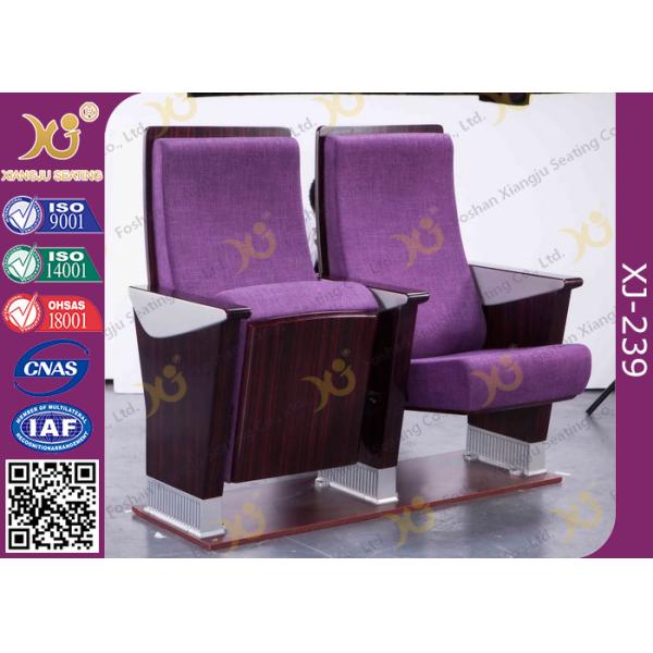 Safe Foldable Auditorium Chairs / College Lecture Hall Furniture