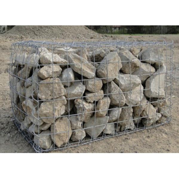 1M*1M*2M Woven Type Welded Galvanized Gabion Box 60MM*80MM Hole
