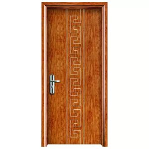 Waterproof Customized Wooden Plywood Room Door PVC WPC Internal
