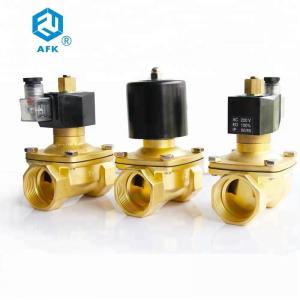 Quality Normally Open Water Solenoid Valve Pilot Type Brass 2 Way For Water Gas Oil 11/2 for sale