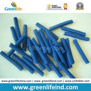 Plastic Red Spiral Coiled Cables no Hardware 80MM Length