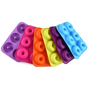 6 Cavities Non Stick Silicone Donut Baking Pan