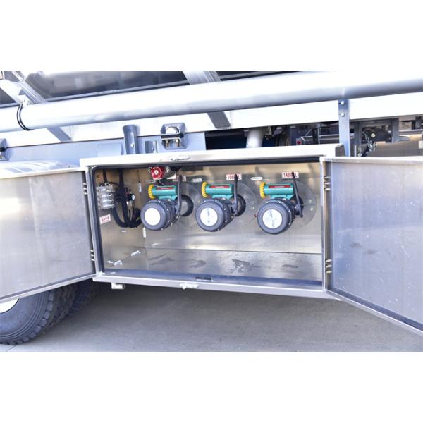 3 Axles 45000 Liters Mobile Fuel Tanker Trailer Diesel Tank Trailer With 3 Compartments