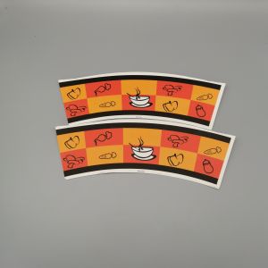 Environmentally Friendly Dispoable 160GSM 12oz Paper Cup Fan