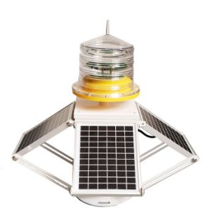 L-864 Red Flashing 2000cd 14AH Solar Aviation Light 20W