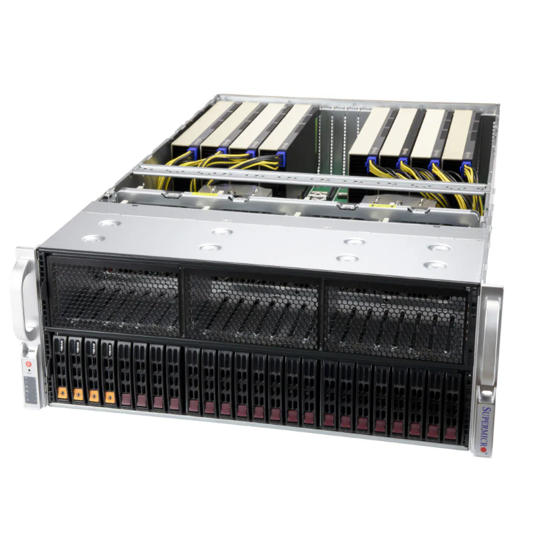 Supermicro AS-4124GS-TNR+ 4U GPU Server with AMD EPYC™ 7002/7003 Series