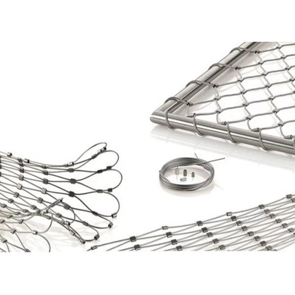 Staircase Infill Balustrade Safety Netting Exterior / Interior Decorative Cable Mesh