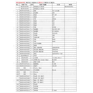 Machinery Repair Shops YN15V00037F2 SK210-8Excavator Travel Drvie Catalog Parts