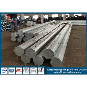 Q345 Steel Polygonal Utility Power Transmission Poles In Philippines Area