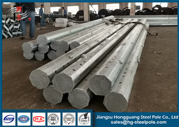 Buy Q345 Steel Polygonal Utility Power Transmission Poles In Philippines Area at wholesale prices