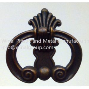 Zinc alloy pull ring door handle,antique copper,L72mm*W82mm,cabinet drawer