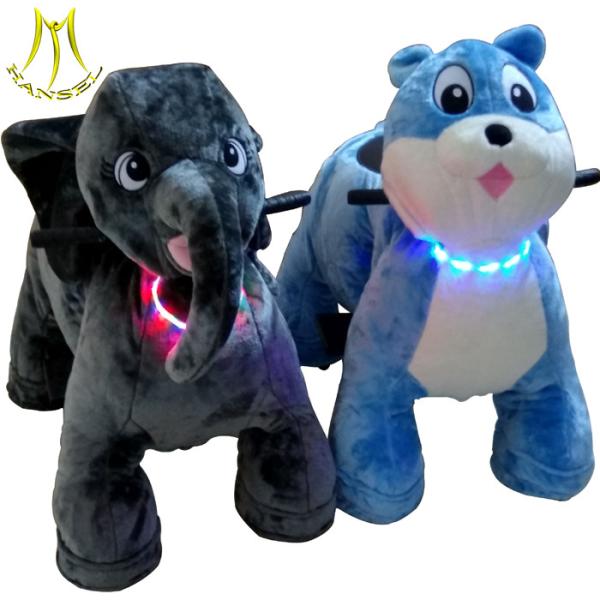 Buy Hansel amusement music plush animal toy and  shoping mall animal cars with plush ride on horse toy pony at wholesale prices