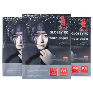 Resin Coated A4 A3 200 Gsm Photo Paper , Luster Luster Photo Paper Double Sided