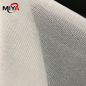 Polyester Knitted Woven Fusing Interlining Shrink Resistant For Clothing
