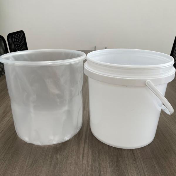 Convenient Red Disposable Plastic Bucket Liner Customize Needs for Easy Disposal