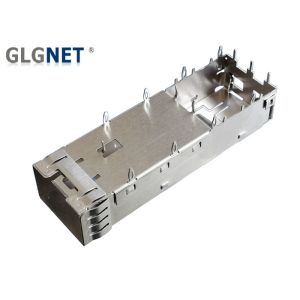 One Piece Copper Alloy SFP+ Cage Connector 3.05 mm Press Fit Mount Type