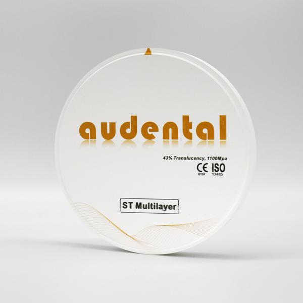 Buy Super Translucency Round Disk Dental Lab ST/DST Multilayer zirconia block with CAD/CAM System at wholesale prices