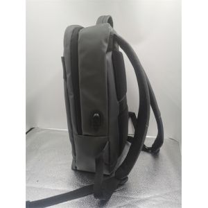 Black/Grey Personalized Custom Laptop Backpack With Multi Compartment Design