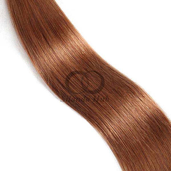 #30 Medium Auburn Straight Remy Human Hair Bundles Sew In Weave Bundles Brazilian Bundle Deals