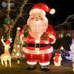 Handmade Christmas Lanterns, Christmas Tree, Santa Claus, Reindeer Outdoor