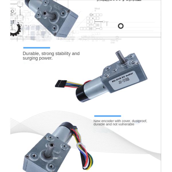 ASLONG JGY-370GB DC Worm Gear Motors 12v High Torque Reducer