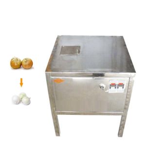 Quality New Auto Mini Potato Tomato Cleaning Machine Automatic Garlic Peeler With High Quality for sale