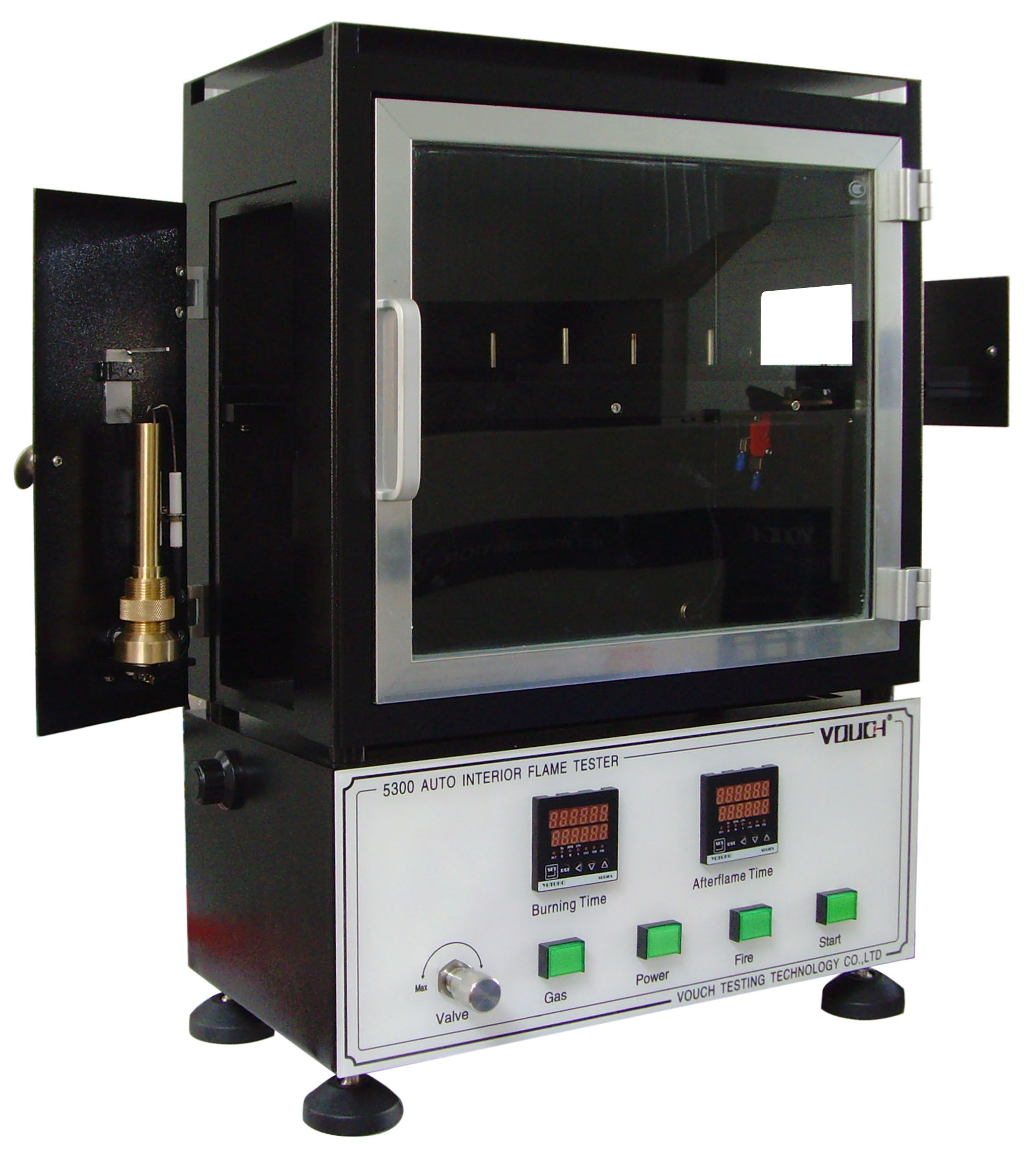 Textile Horizontal Flammability Tester , Standad GB8410 Fmvss 302 Flammability
