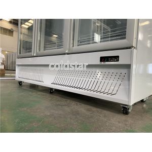 Commercial Beverage Display Fridge Vertical Showcase Single Door Upright Cooler