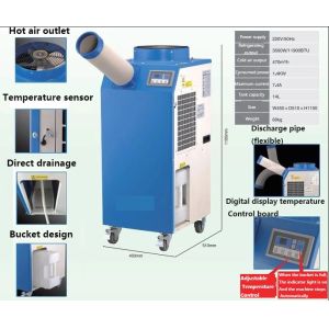 Spot Air Cooler / Spot Air Conditioner Cooler With R410A Refrigerant Gas