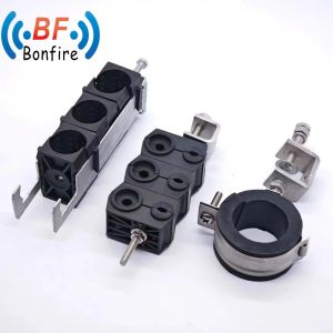 Black Double Type Feeder Cable Clamp for Customized OEM/ODM Manufacturing
