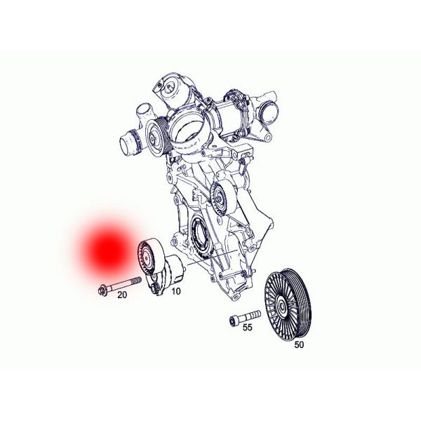 OEM 2742001270 A2742001470 BELT TENSIONER FOR MERCEDES-BENZ E-CLASS T-MODEL (S212)