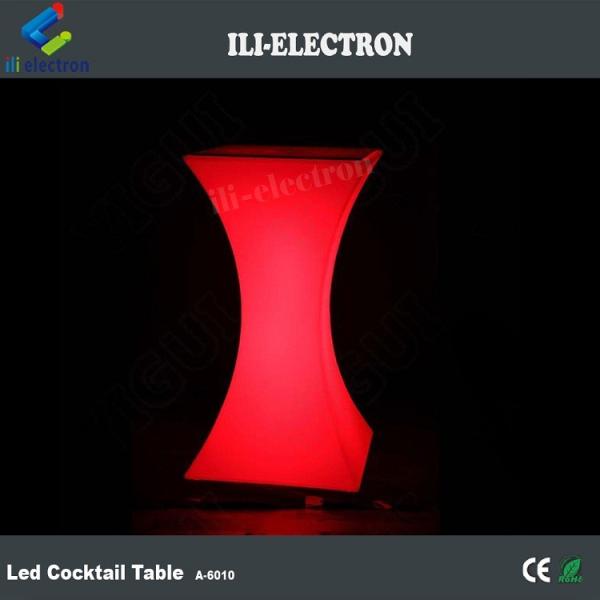 Rotational Moulding Plastic Modern Color Change Bar Furniture LED Table