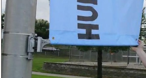 Buy banner Brackets for Round Poles advertising at wholesale prices