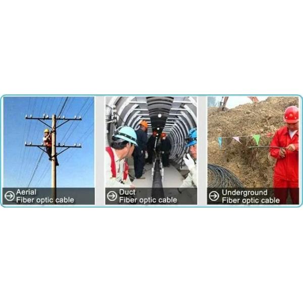 Telecommunication cable of Armored Fiber Optic Cable Sm 2-12 core for Outdoor Using 3