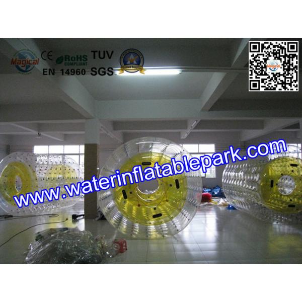 Buy Popular Inflatable Roller Ball With Water Games , Inflatable Fun Roller at wholesale prices