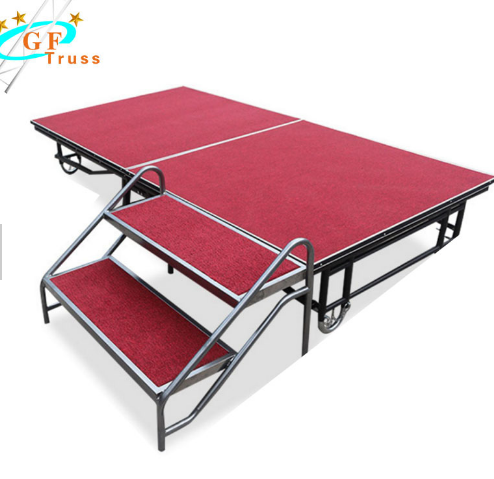 aluminum stage truss adjustable height 0.6--1M stage platform All ground