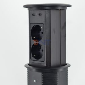 Electric Pop-Up Power Sockets Double side design 4 AC Outlets with dual USB A+C