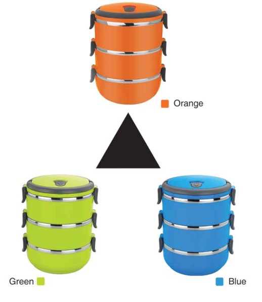 color lunch box & 2-4 layer lunch box& keep warm food carrier& lunch box for kid's & plastic +stainless steel lunch box