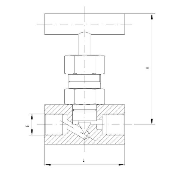 Cylinder Hydraulic Needle Flow Control Valve , 1/4 - 1〞SS316 Liquid Flow Control Valve