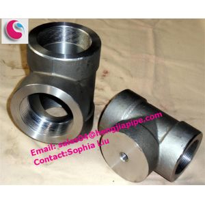 ASTM A182 F304 forged tee（SW & THD）