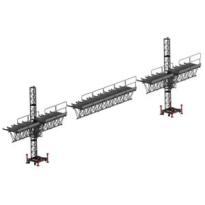Quality Mast Suspended Access Platform Climbing Aerial Work With Single Cage Or Double Cage for sale