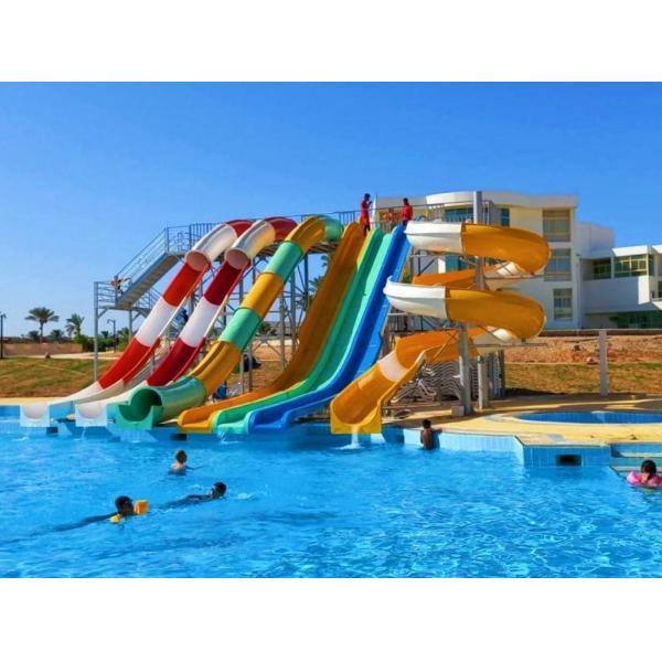 OEM Water Amusement Park Swimming Pool Water Games Fiberglass Slide for Sale