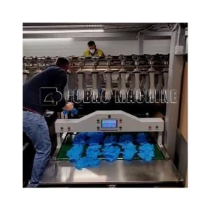 Non allergy nitrile gloves butyl glove machine